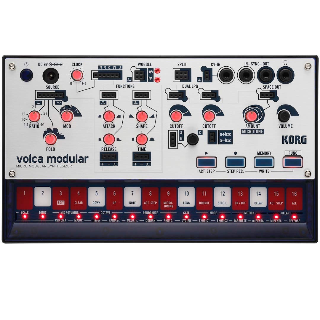 Korg Sintetizador semimodular modular Volca con secuenc...