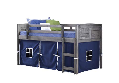 Donco Kids 790-AAG-750C-TB Cama alta tipo Louver con ca...