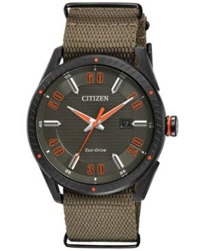 Drive from Citizen Reloj para hombre Eco-Drive CTO con correa de nailon BM6995-01X