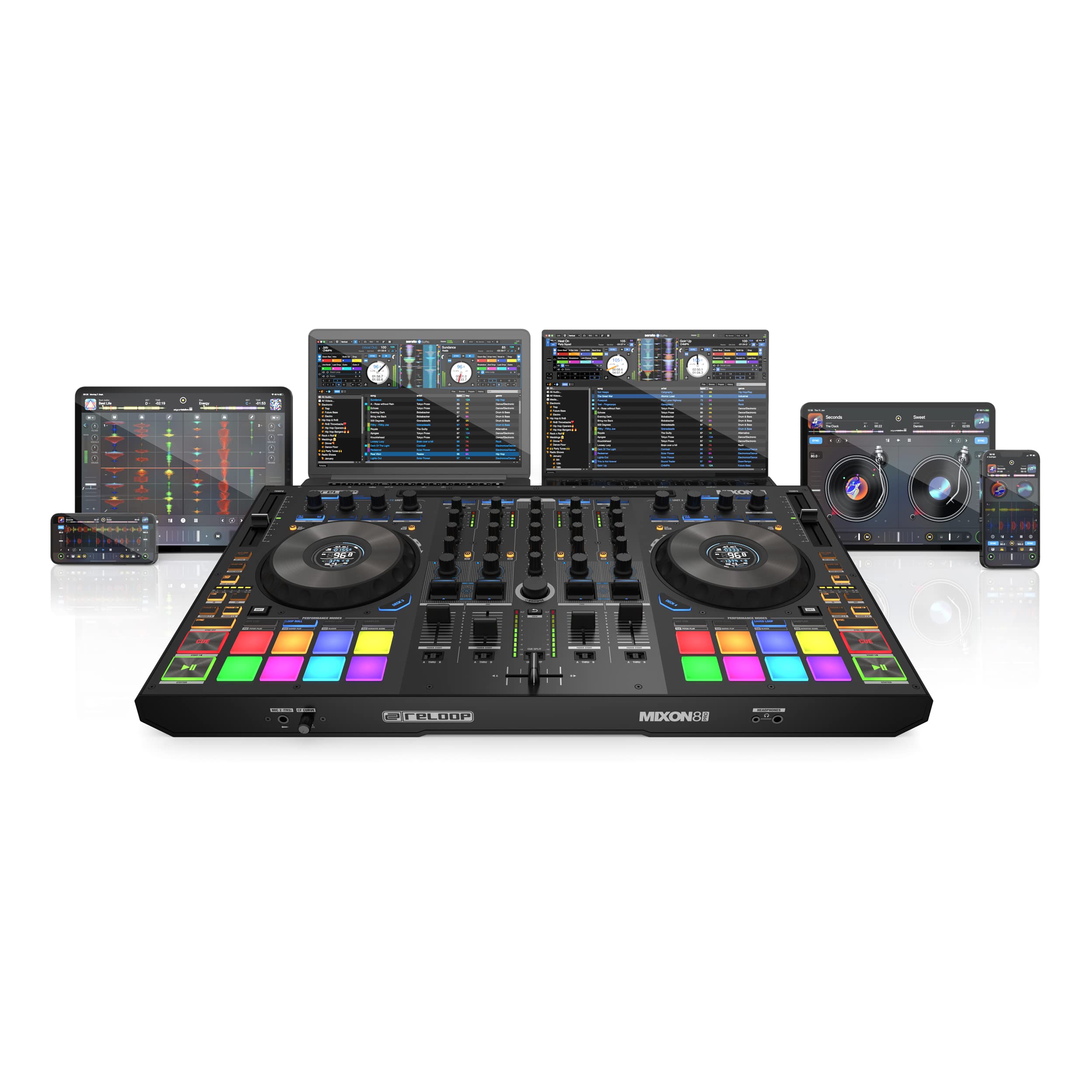 Reloop Mixon 8 Pro - Controlador de DJ híbrido p...