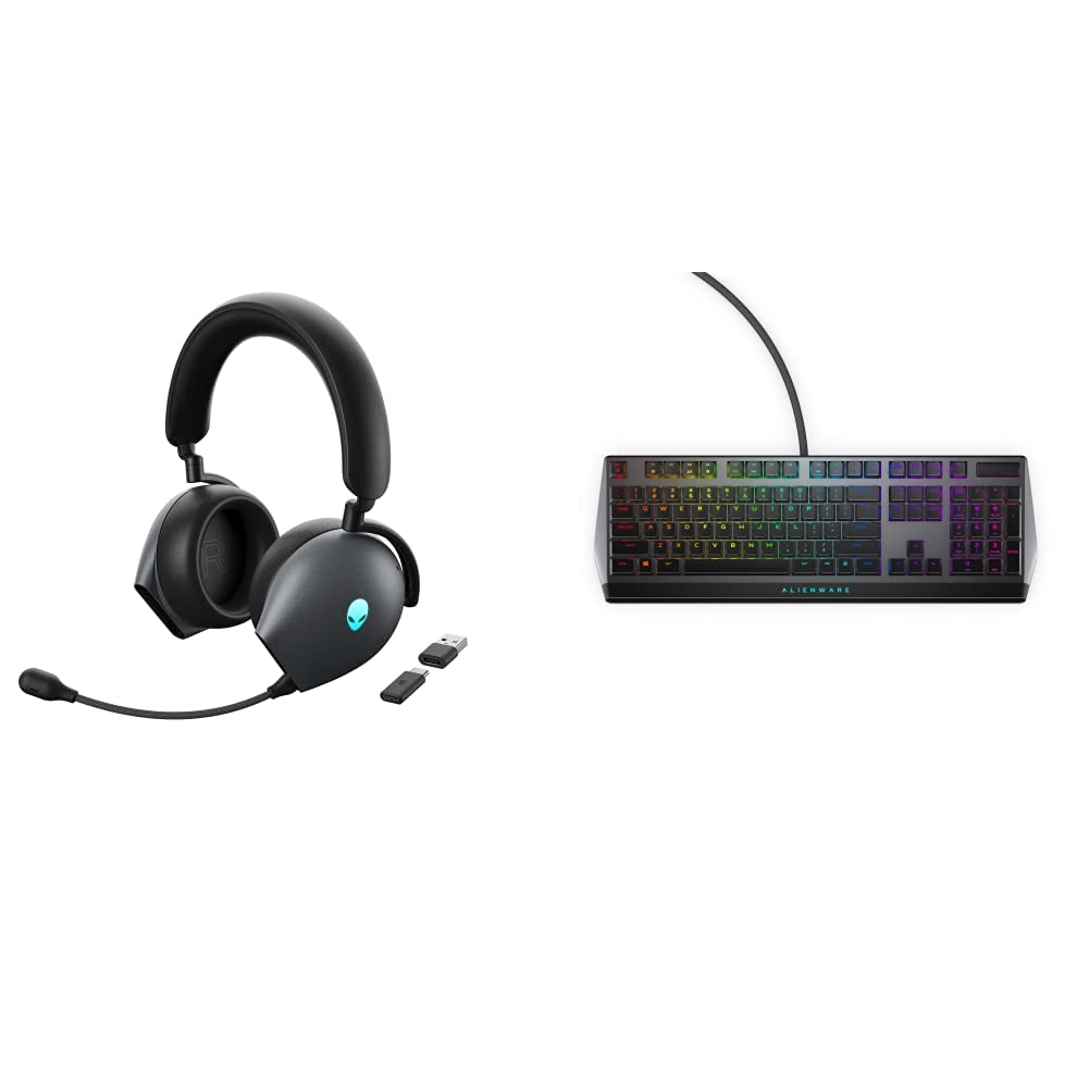 Alienware Auriculares inalámbricos para juegos trimodal...