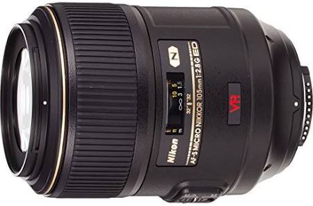 Nikon AF-S VR Micro-NIKKOR 105 mm f / 2.8G IF-ED Lente fija con reducción de vibraciones con enfoque automático para cámaras DSLR