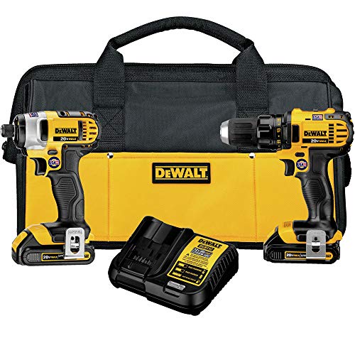 DEWALT Kit combinado de taladro y destornillador de imp...