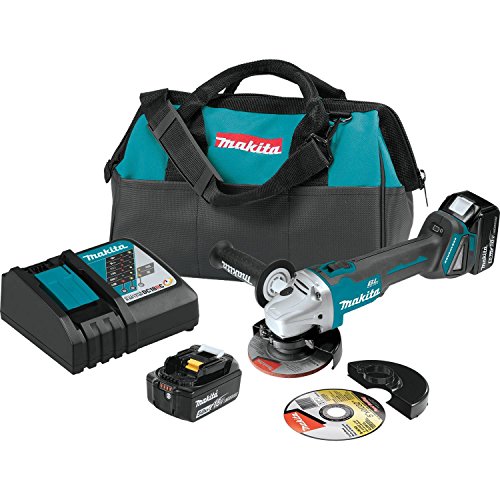 Makita XAG04T 18V LXT BL 4-1 / 2 '/ 5' Kit de amoladora...