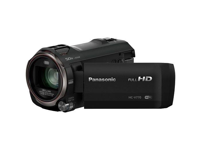 Panasonic Videocámara HD HC-V770 con captura de video doble con teléfono inteligente inalámbrico