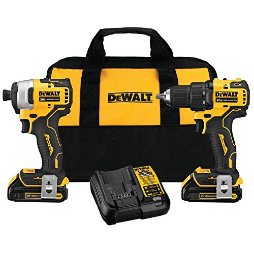 DEWALT DCK278C2 ATOMIC Kit combinado de taladro/impacto...