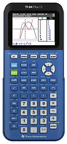 Texas Instruments Calculadora gráfica TI-84 Plus CE Blu...