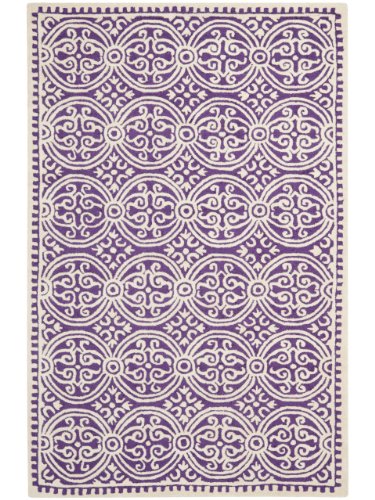 Safavieh Alfombra contemporánea en morado y marf...