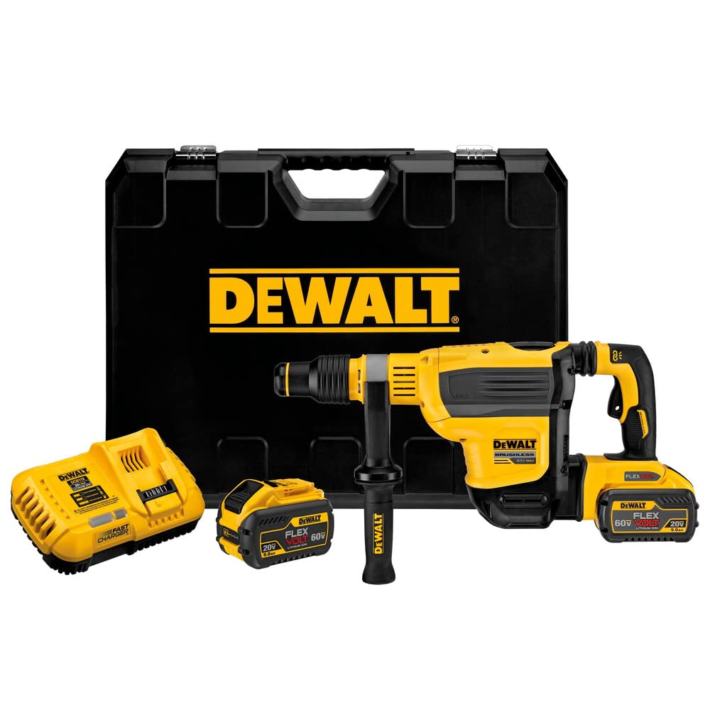 DEWALT 60V SDS MAX Rotary Hammer Drill, Cordless, 1 3/4...