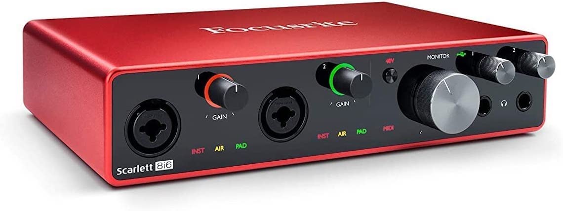 Focusrite Interfaz de audio USB Scarlett 8i6 (3.ª gener...