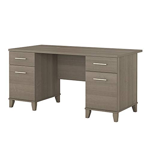 Bush Furniture Escritorio de pedestal individual Somers...