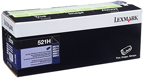 Lexmark 52D1H00 MS710 MS711 MS810 MS811 MS812 Cartucho de tóner (negro) en empaque minorista