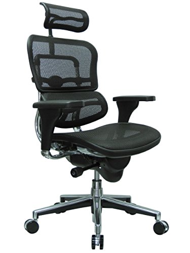 Ergohuman Silla de malla - Altura del asiento 18.1A 22....