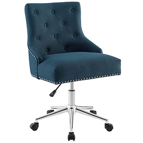 Modway Silla de oficina giratoria de piel sintética con...