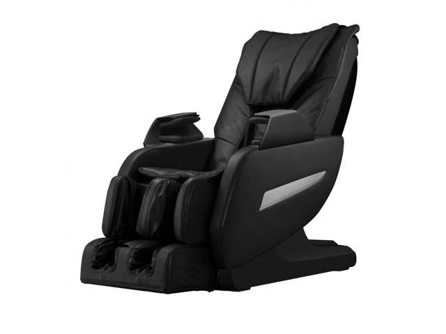 BestMassage Sillón reclinable de masaje Shiatsu de gravedad cero de cuerpo completo con calor y riel largo 161