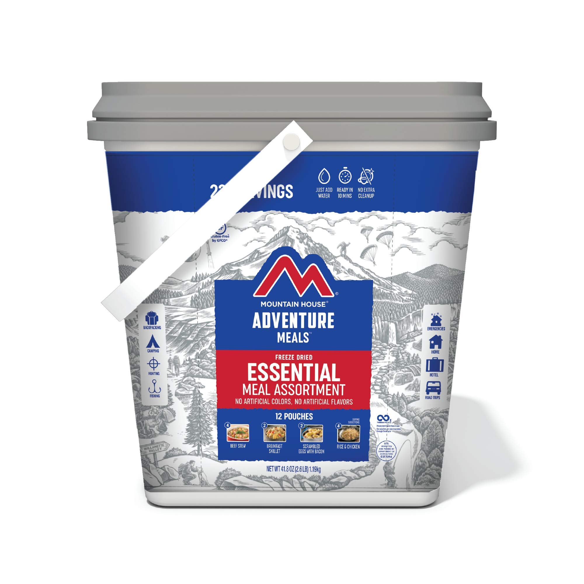 Mountain House Cubo esencial | Alimentos liofili...