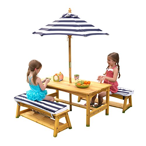 KidKraft Juego de mesa y silla de exterior con cojines ...