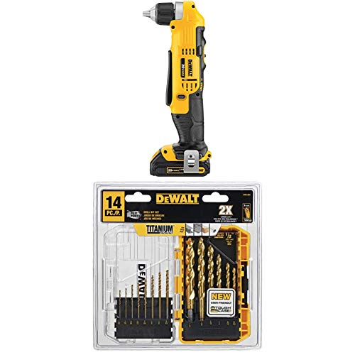 DEWALT Kit de taladro/atornillador inalámbrico de ángul...