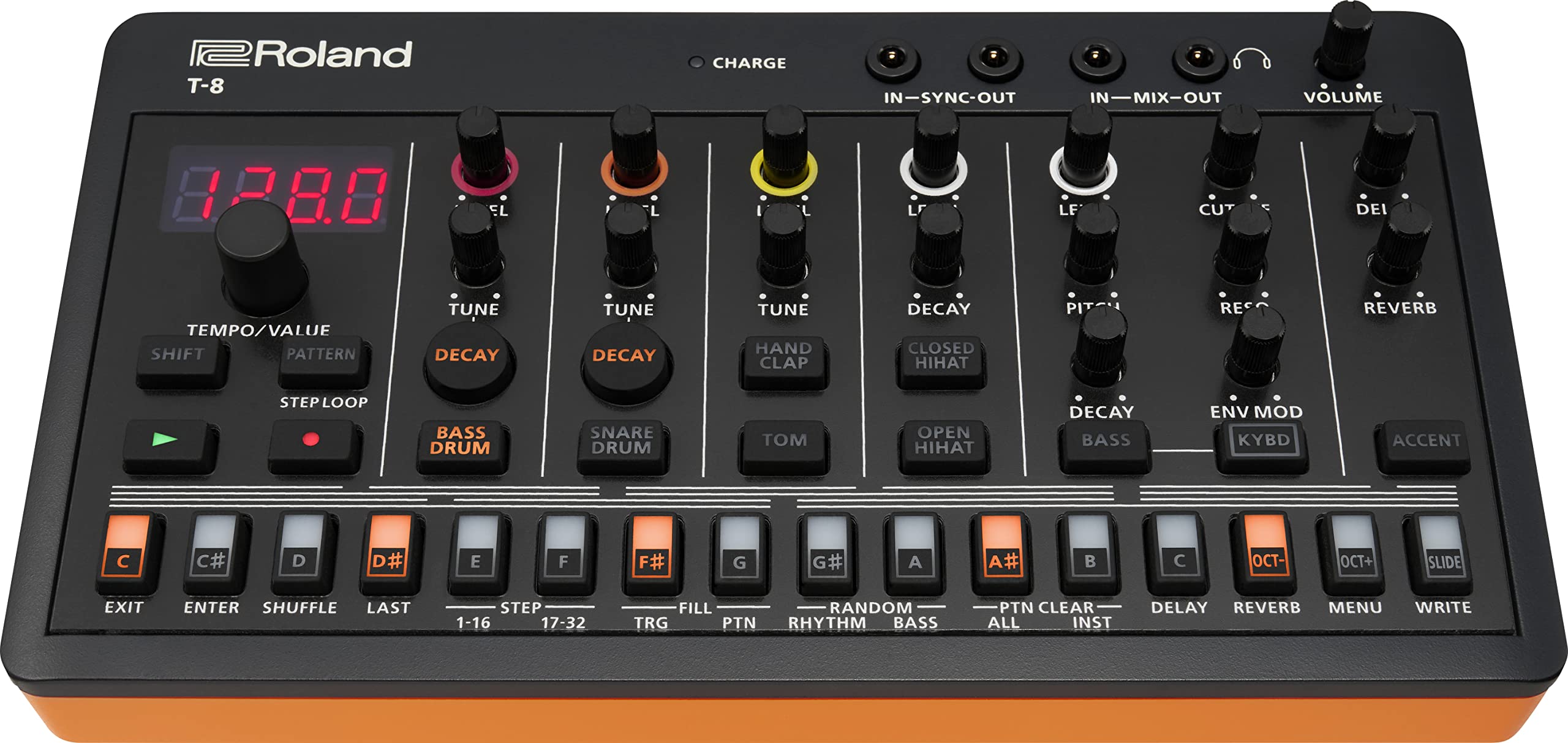 Roland  AIRA Compact T-8 Beat Máquina de bajo ultraport...