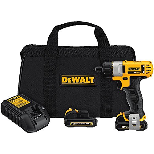 DEWALT DCF610S2 Juego de destornilladores de 1/4 de pulgada máx. De 12 voltios