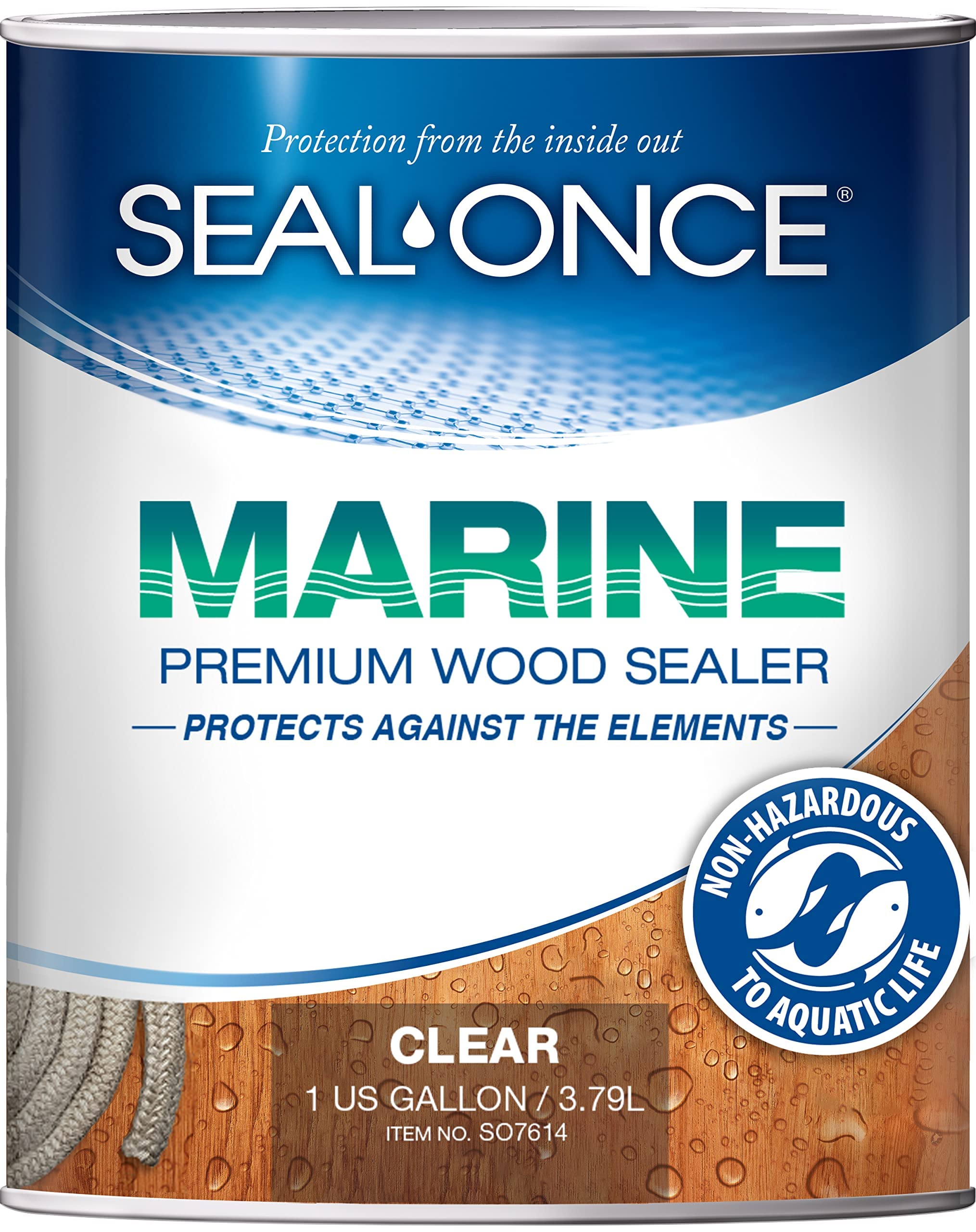 Seal-Once Sellador de madera Marine Premium - Sellador ...